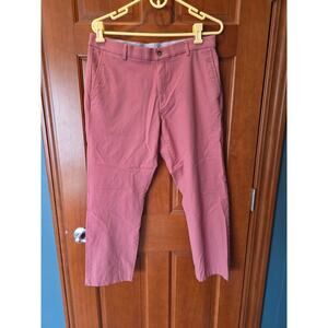 Ralph Lauren Dress Pants Men 33x30 Hemmed Black Label Pink Classic Fit Ultraflex